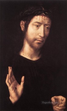  netherlandish oil painting - Man of Sorrows 1480 Netherlandish Hans Memling